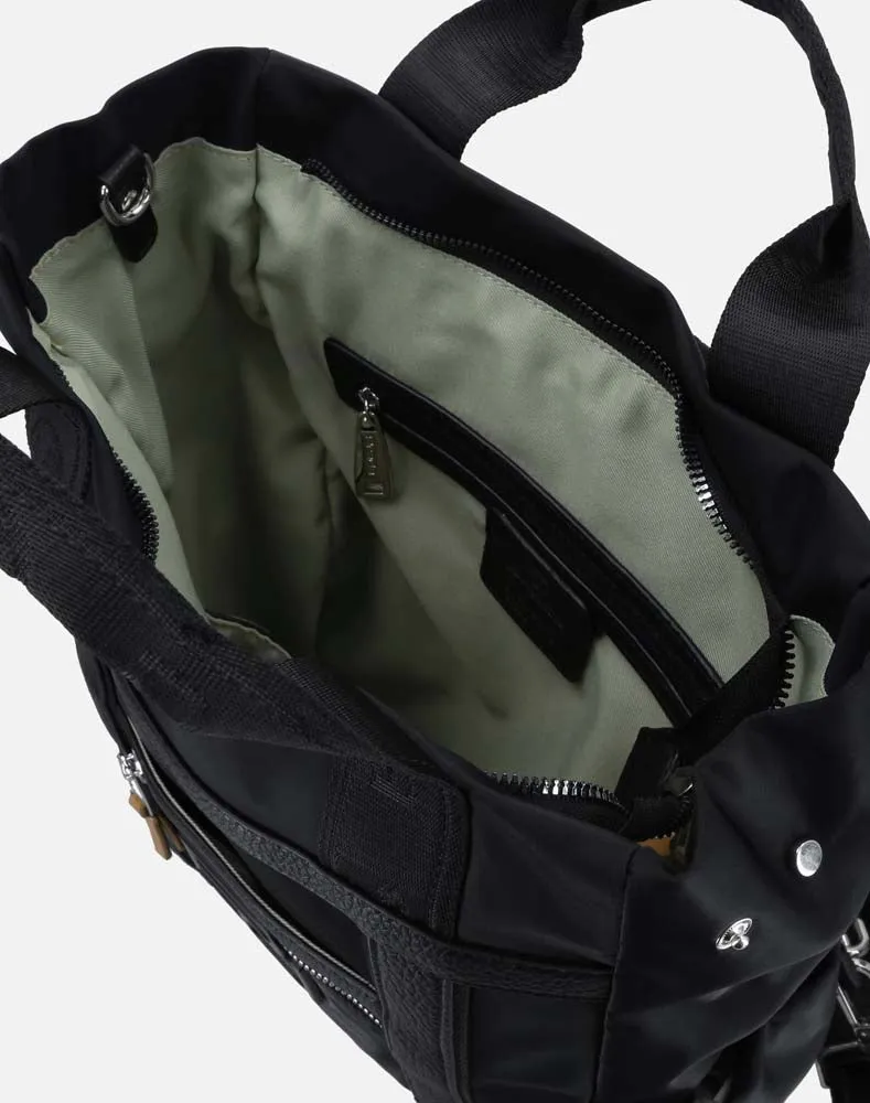 Bolso en textil color negro unisex