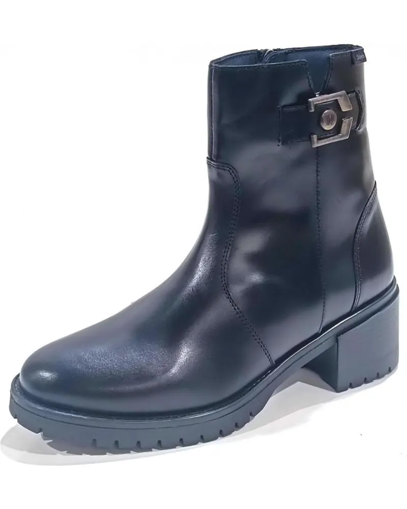 Botines CALLAGHAN  de Mujer BOTIN CASUAL DE PIEL CON TACON DE GOMA  NEGRO