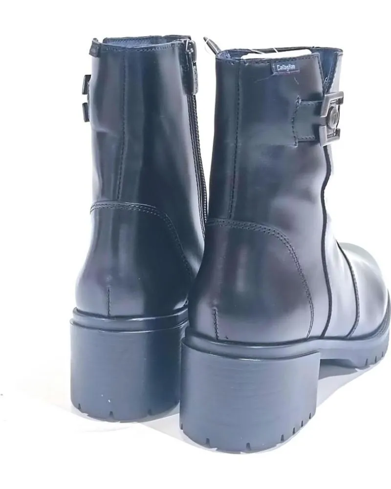Botines CALLAGHAN  de Mujer BOTIN CASUAL DE PIEL CON TACON DE GOMA  NEGRO
