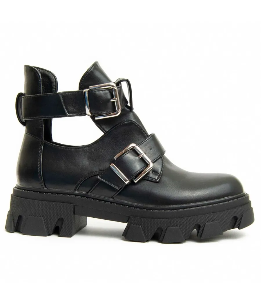 Botín Casual Para Mujer.  Montevita  Bottivita6  93902 Negro