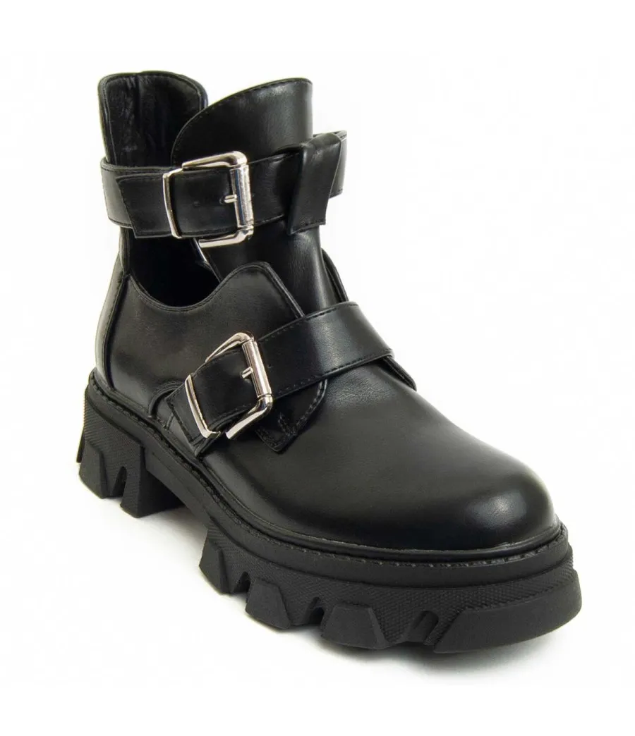 Botín Casual Para Mujer.  Montevita  Bottivita6  93902 Negro