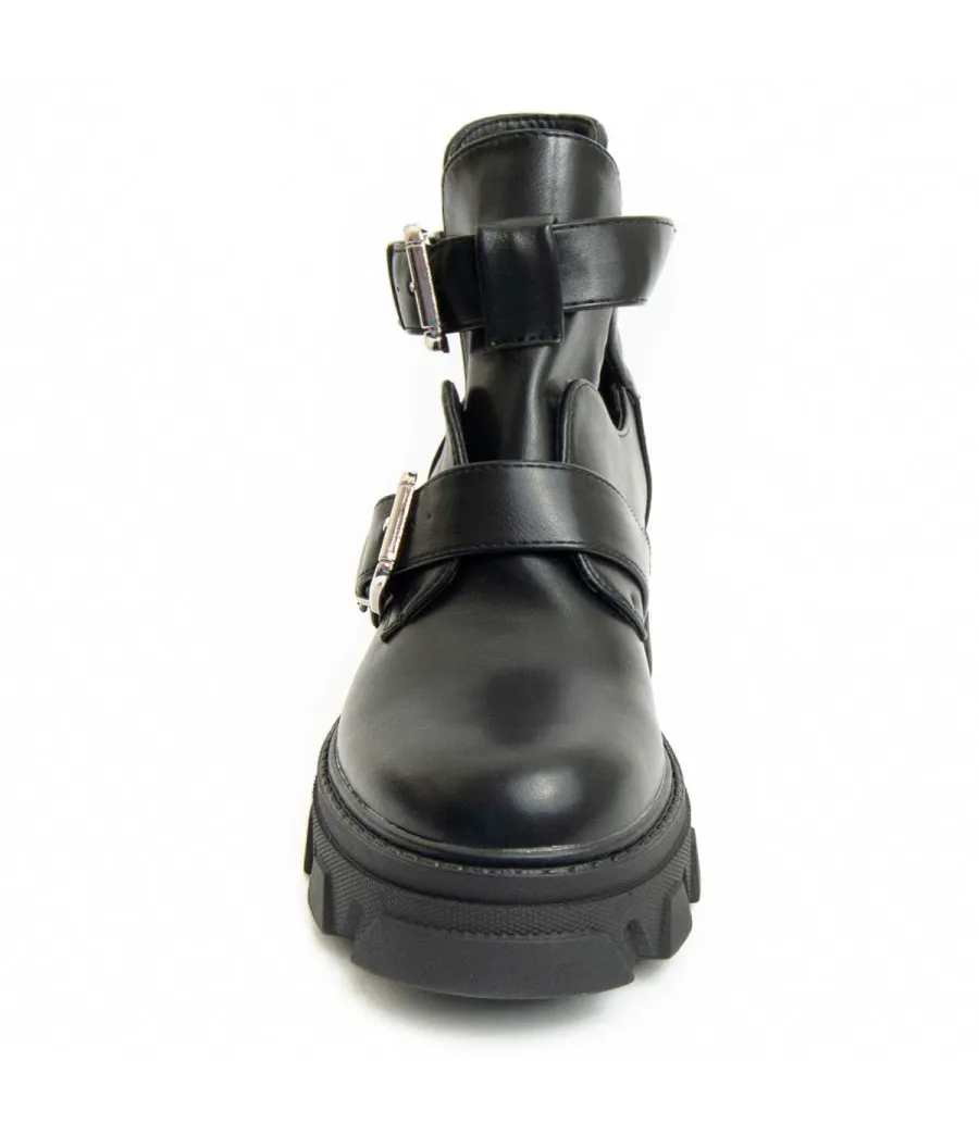 Botín Casual Para Mujer.  Montevita  Bottivita6  93902 Negro