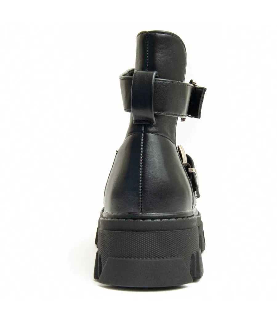 Botín Casual Para Mujer.  Montevita  Bottivita6  93902 Negro