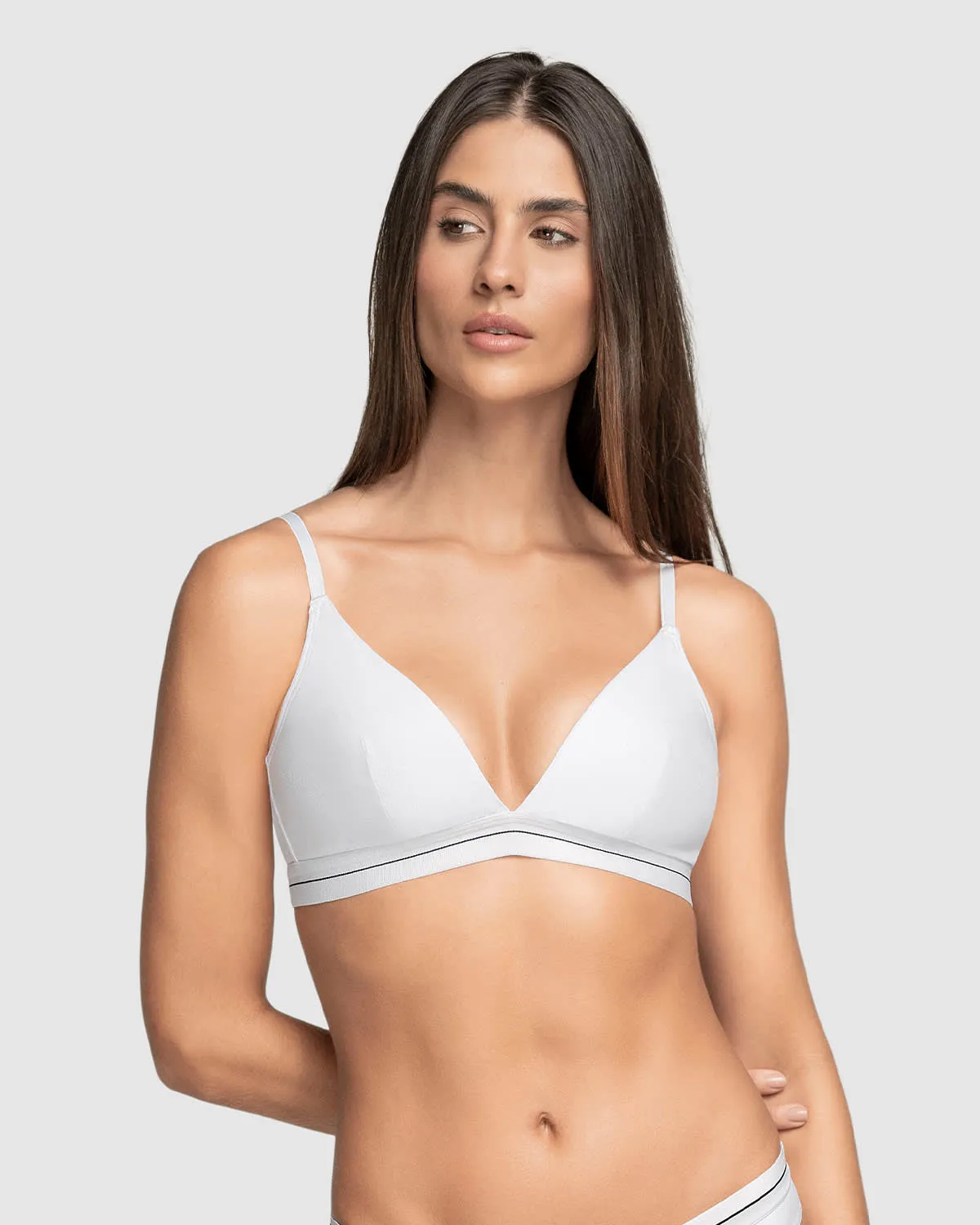 Brasier triangular en algodón liviano y cómodo