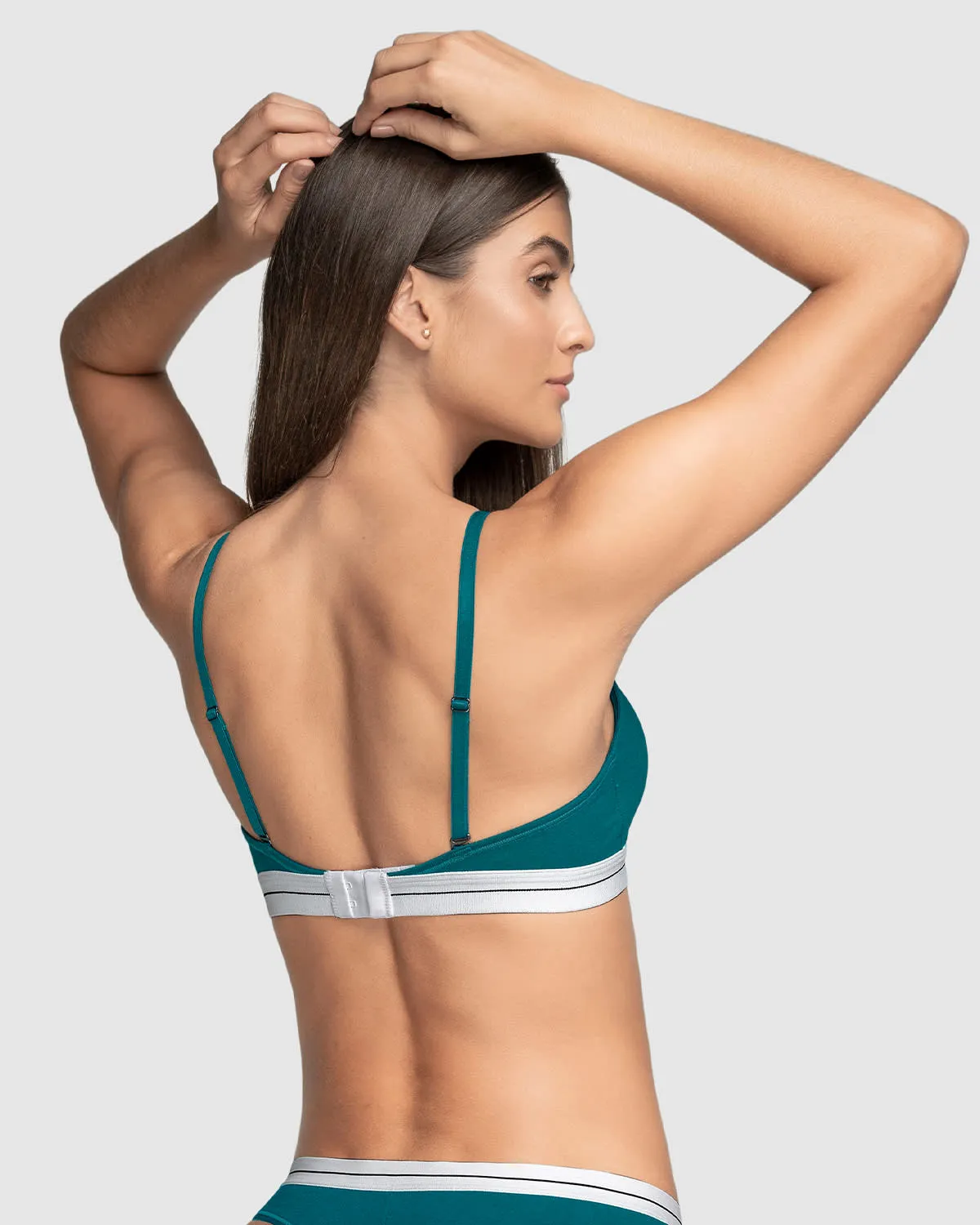 Brasier triangular en algodón liviano y cómodo