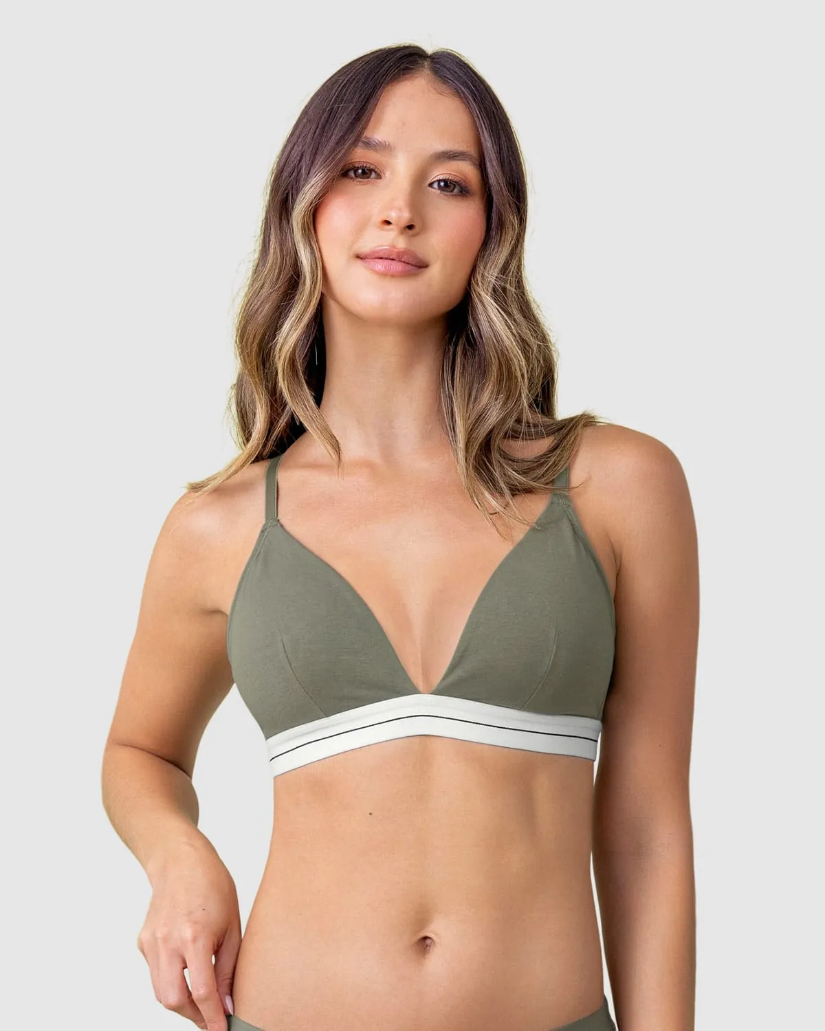 Brasier triangular en algodón liviano y cómodo