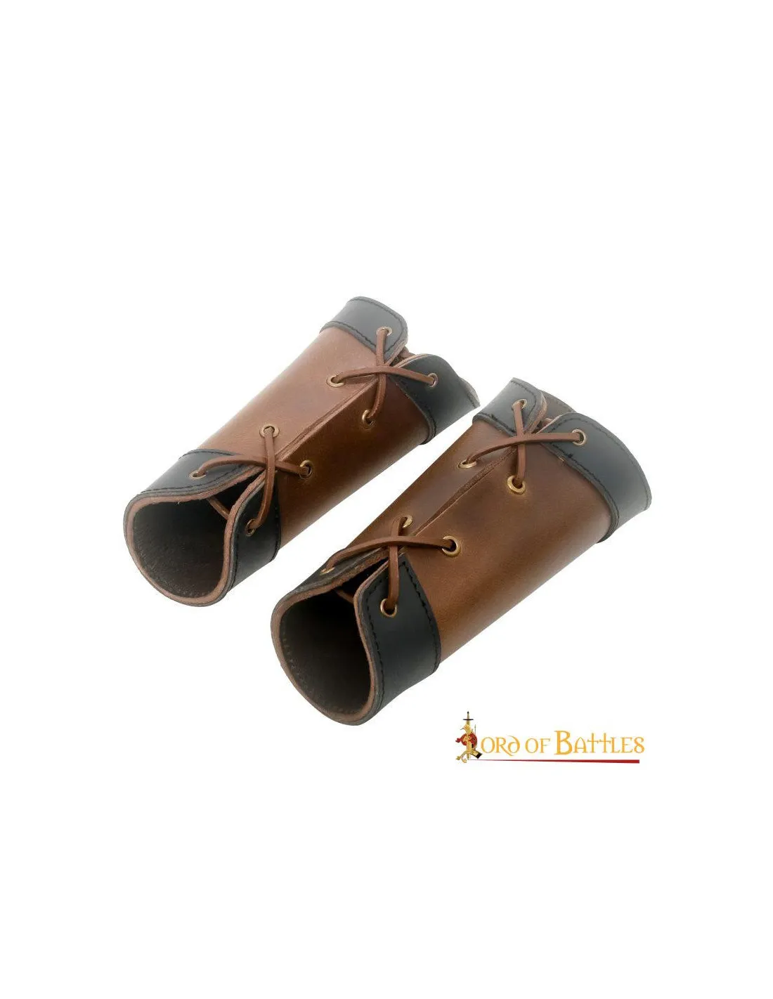 Brazaletes medieval de cuero genuino modelo Élfico
