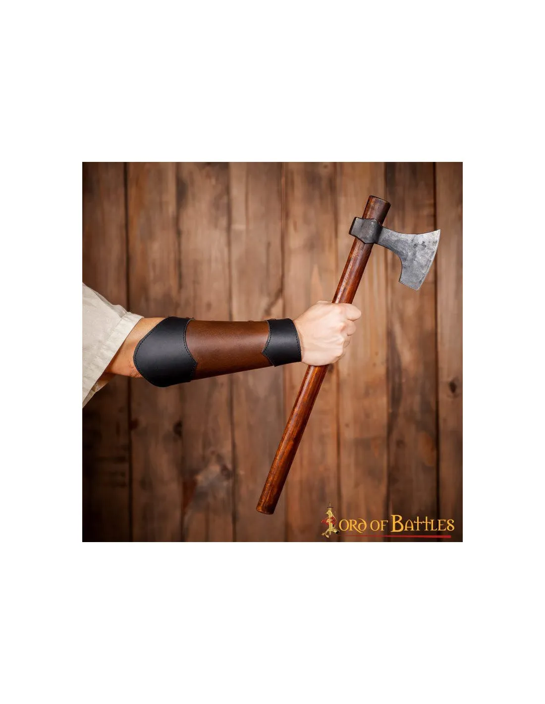 Brazaletes medieval de cuero genuino modelo Élfico
