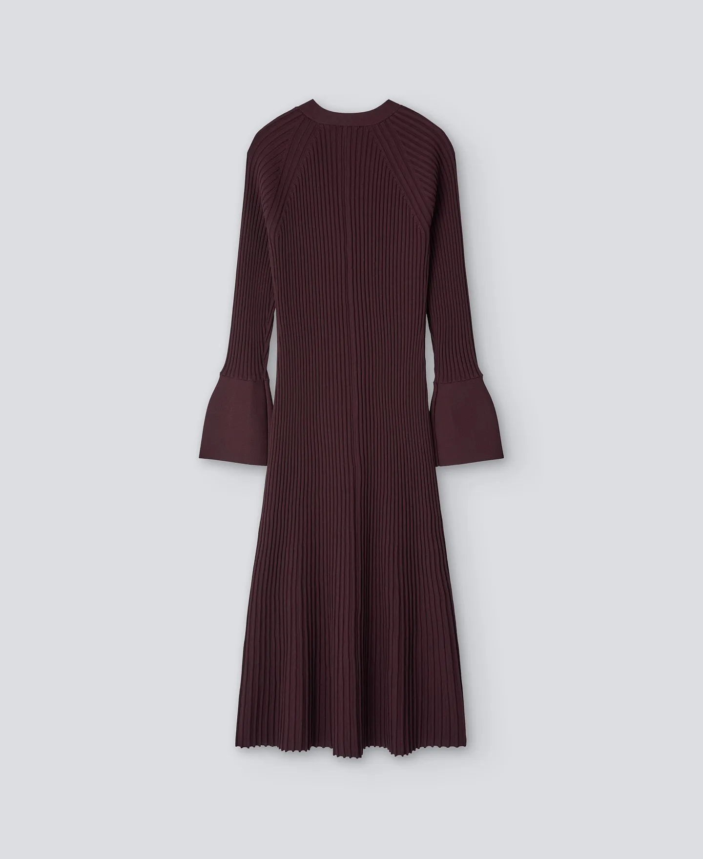 Brown ribbed long jacket woman