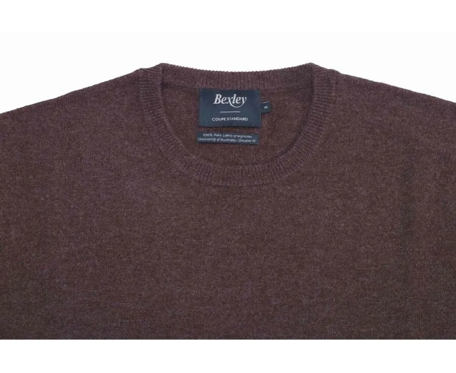 BROWN ROUNDNECK WOOL JUMPER  CONAN