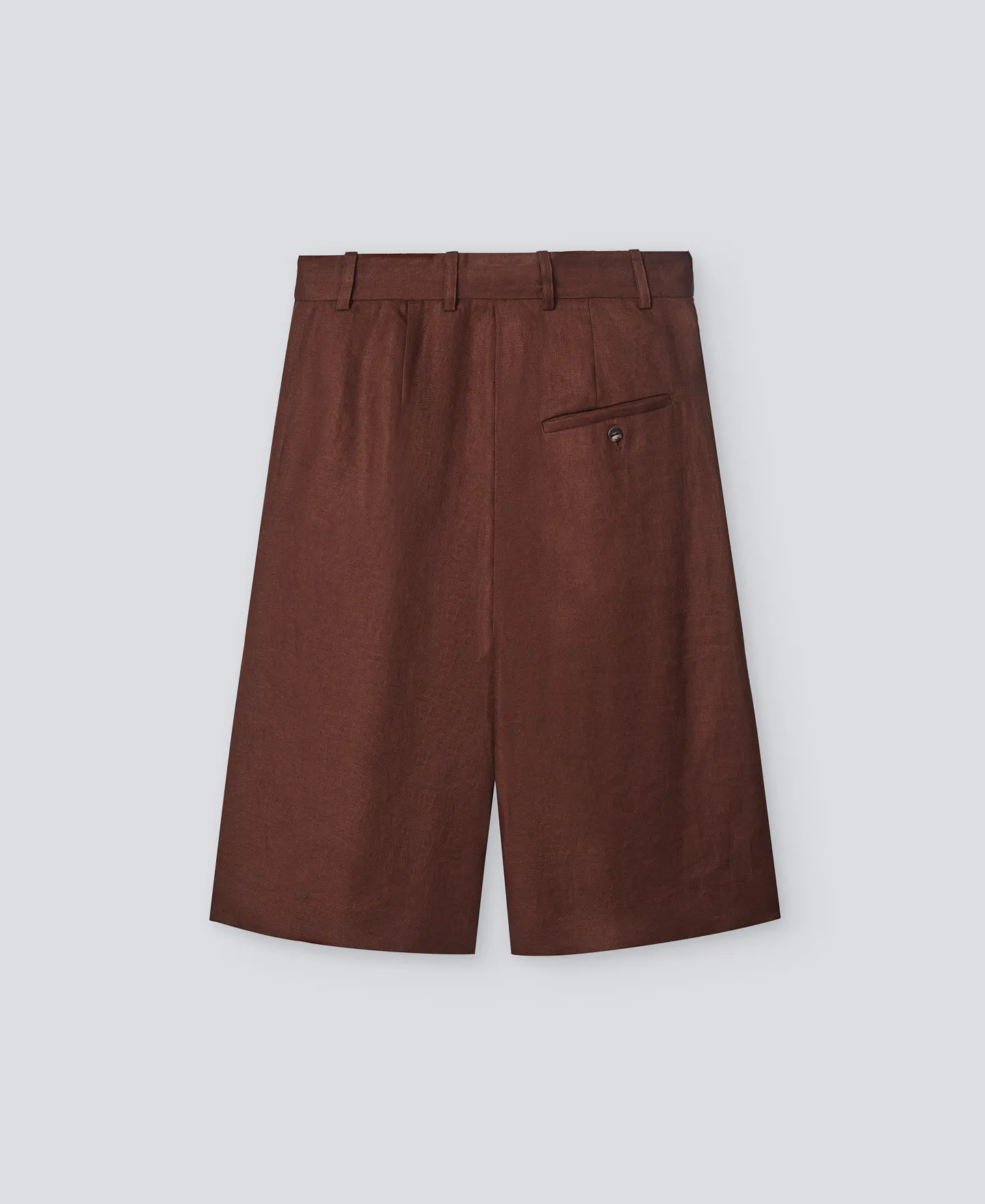 Brown tailored bermuda short