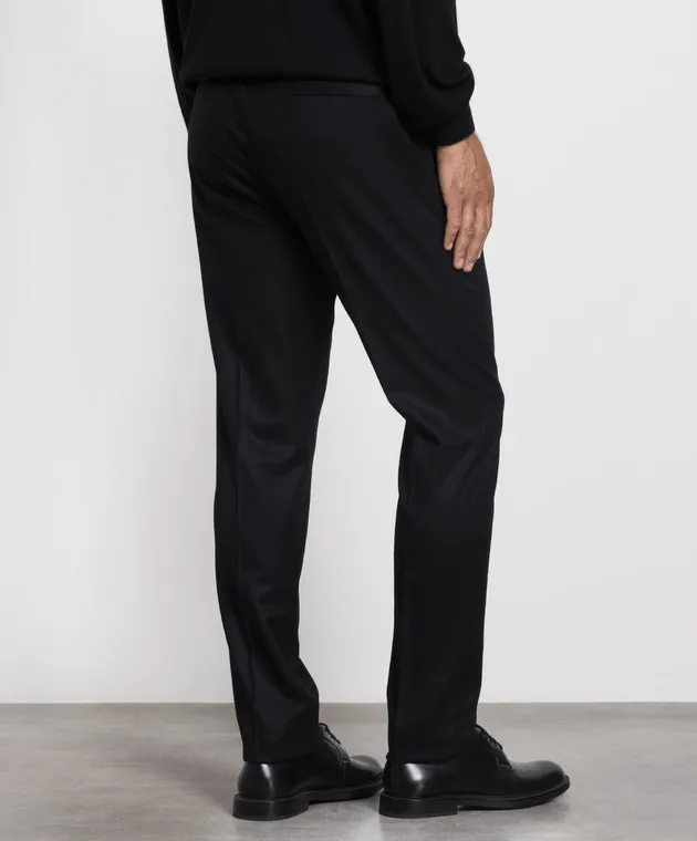 Brunello Cucinelli Black pants made of wool