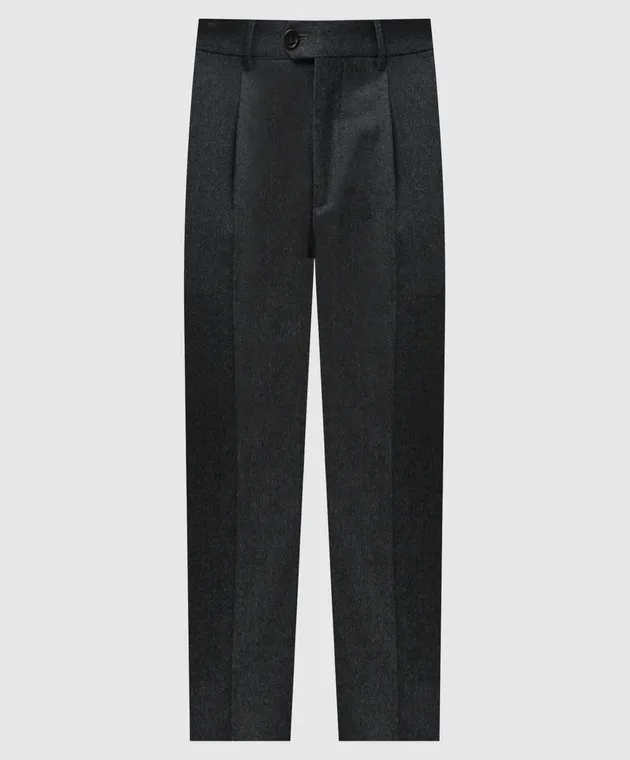 Brunello Cucinelli Gray pants made of wool