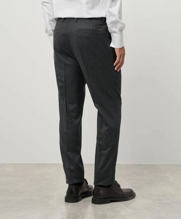 Brunello Cucinelli Gray pants made of wool