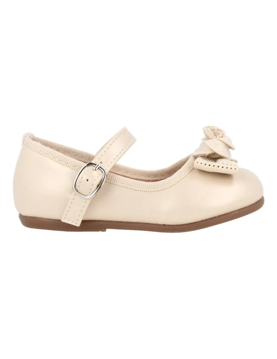 BUBBLE KIDS  MERCEDITA HEBILLA LAZO BEIGE