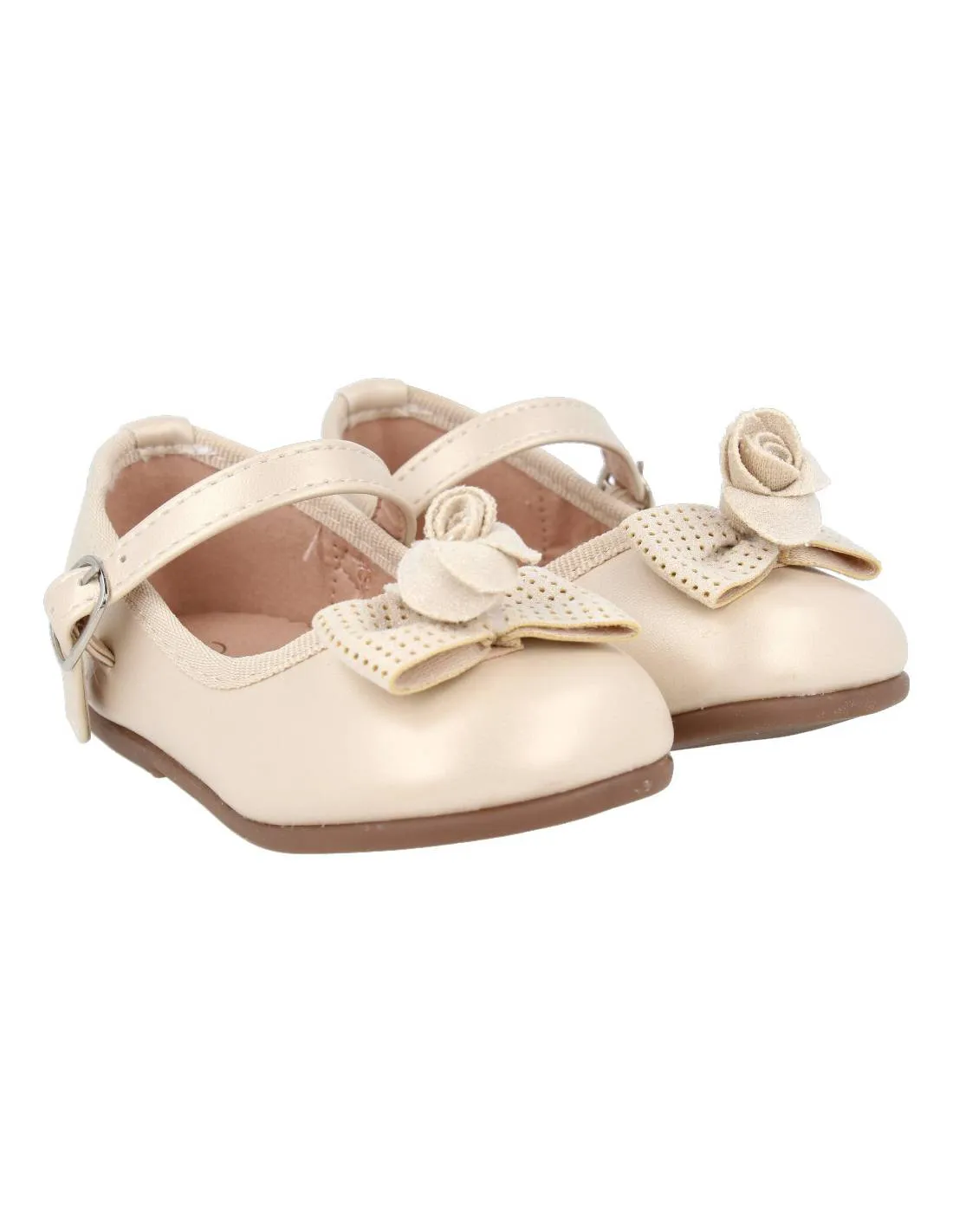 BUBBLE KIDS  MERCEDITA HEBILLA LAZO BEIGE