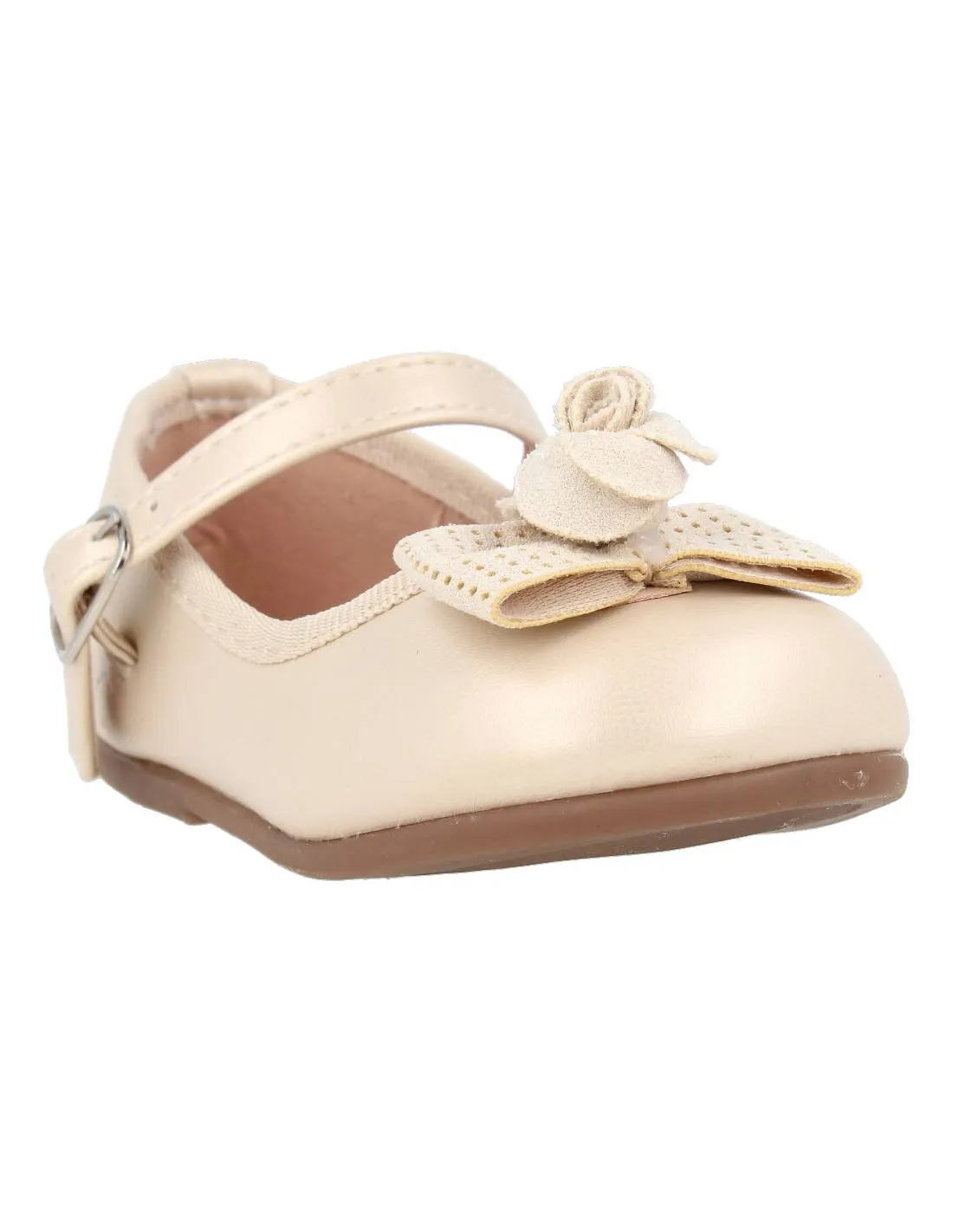 BUBBLE KIDS  MERCEDITA HEBILLA LAZO BEIGE