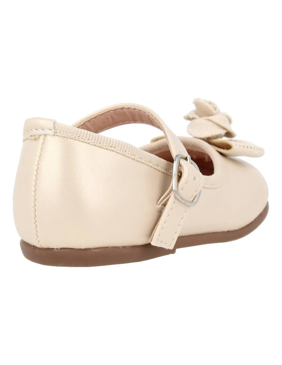 BUBBLE KIDS  MERCEDITA HEBILLA LAZO BEIGE