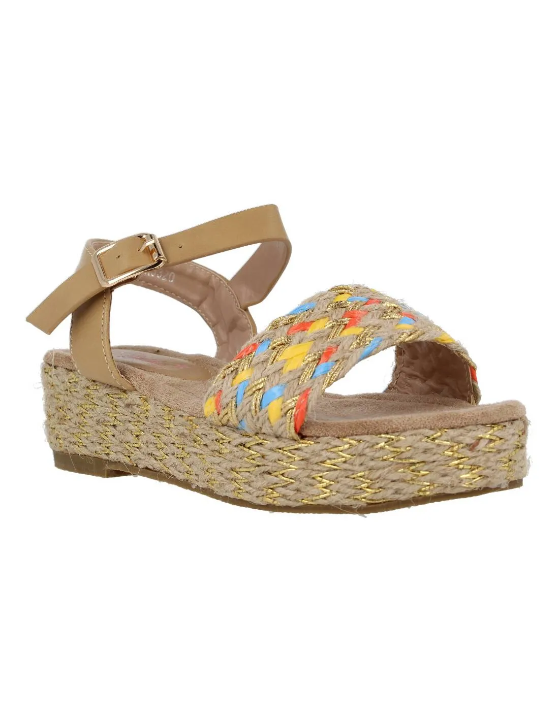 BUBBLE KIDS  SANDALIA NIñA YUTE MULTICOLOR