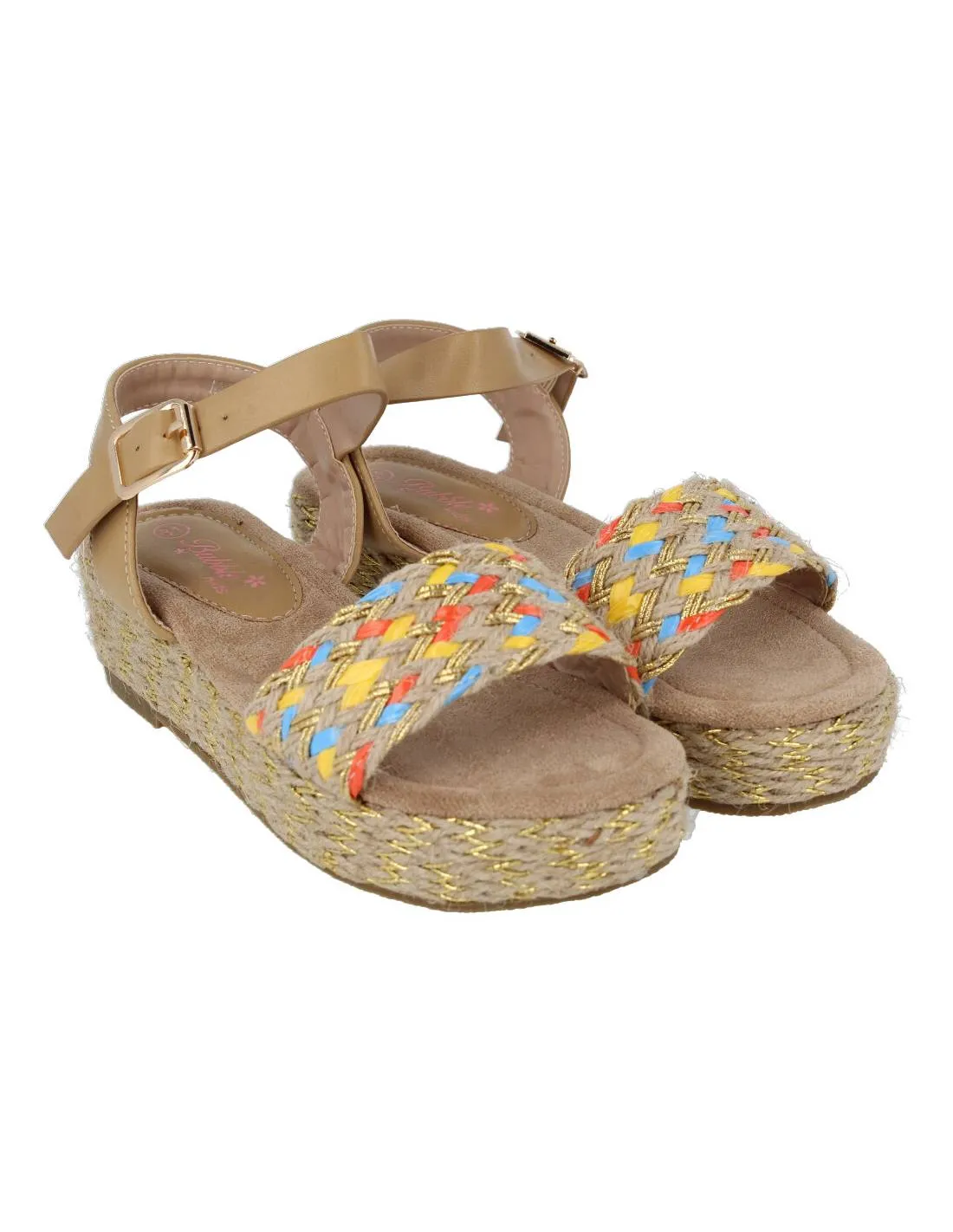 BUBBLE KIDS  SANDALIA NIñA YUTE MULTICOLOR