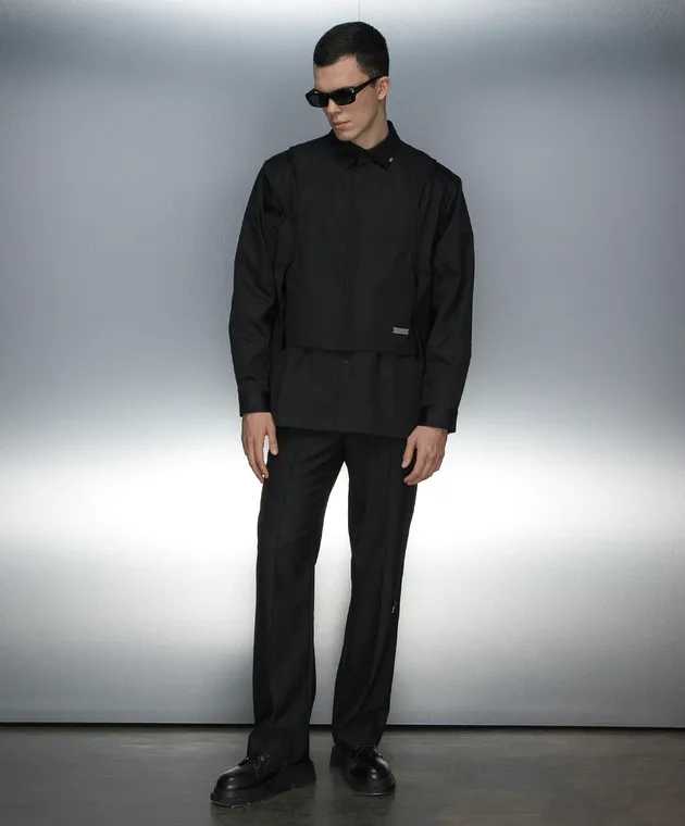 C2H4 Black pants with wool