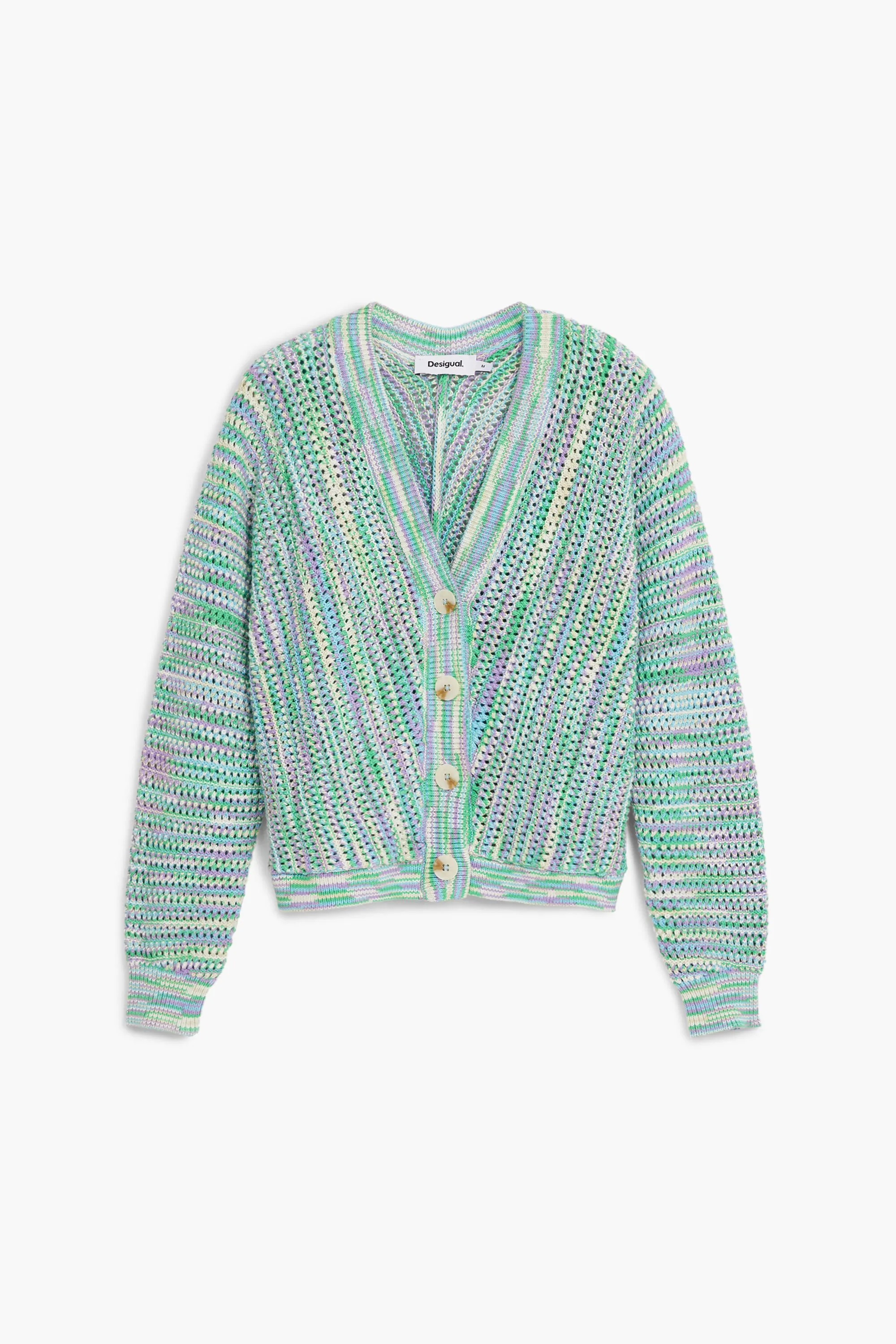 Cárdigan estampado multicolor