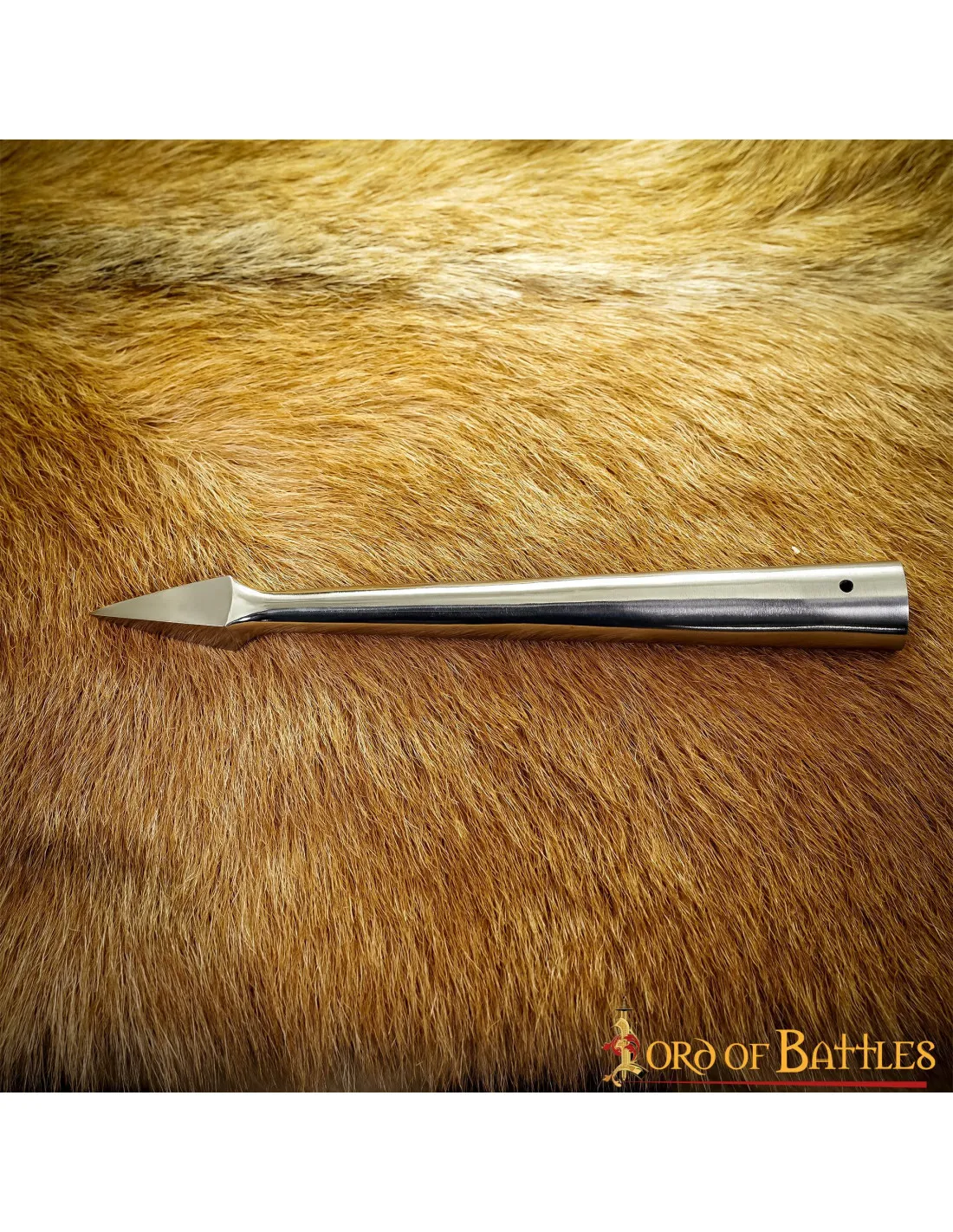 Cabeza de lanza medieval triangular (24,1 cm.)