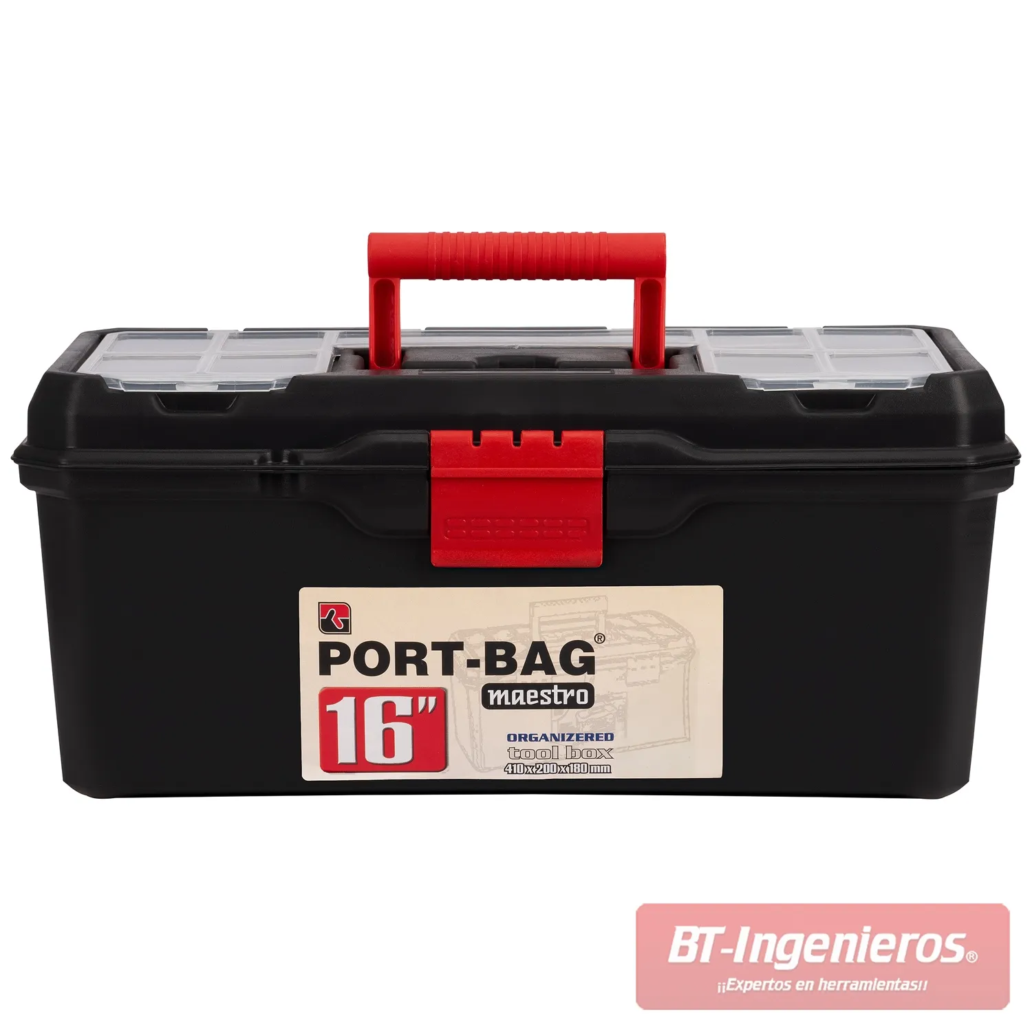 CAJA DE ALMACENAMIENTO MAESTRO CON BANDEJA  410 X 200 X 180 MM.