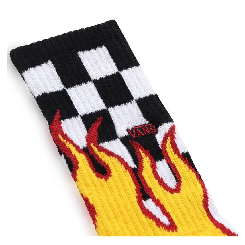 Calcetines Altos Vans Flame Checkin Para Niños 