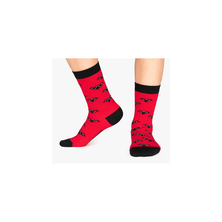 Calcetines Jimmy Lion Bats Para Niños en Rojo