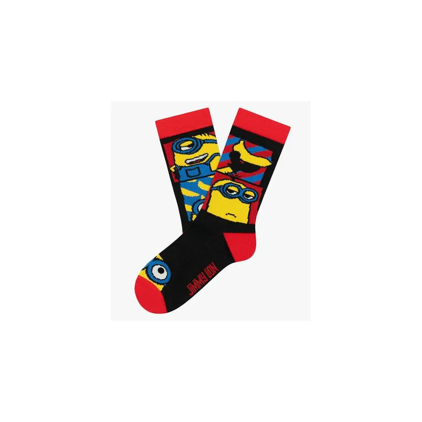 Calcetines Jimmy Lion Minions Bananas Para Niños  