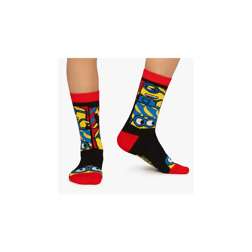 Calcetines Jimmy Lion Minions Bananas Para Niños  