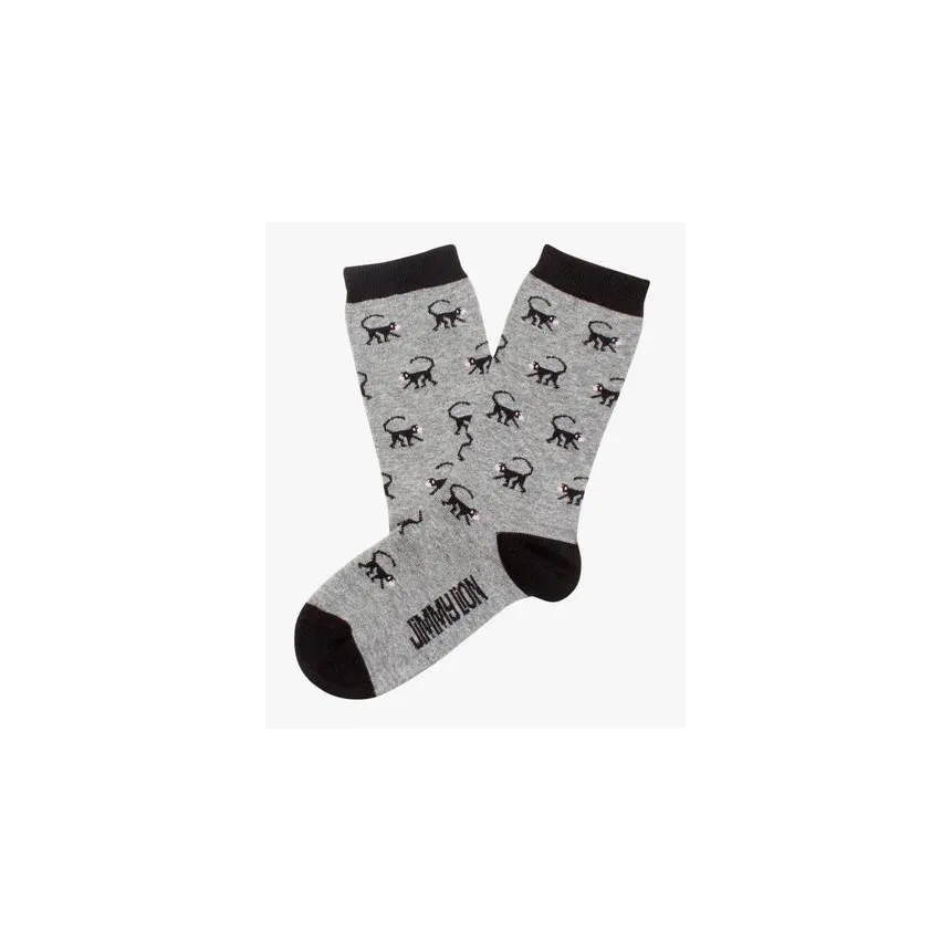 Calcetines Jimmy Lion Monkeys Para Niños en Gris 