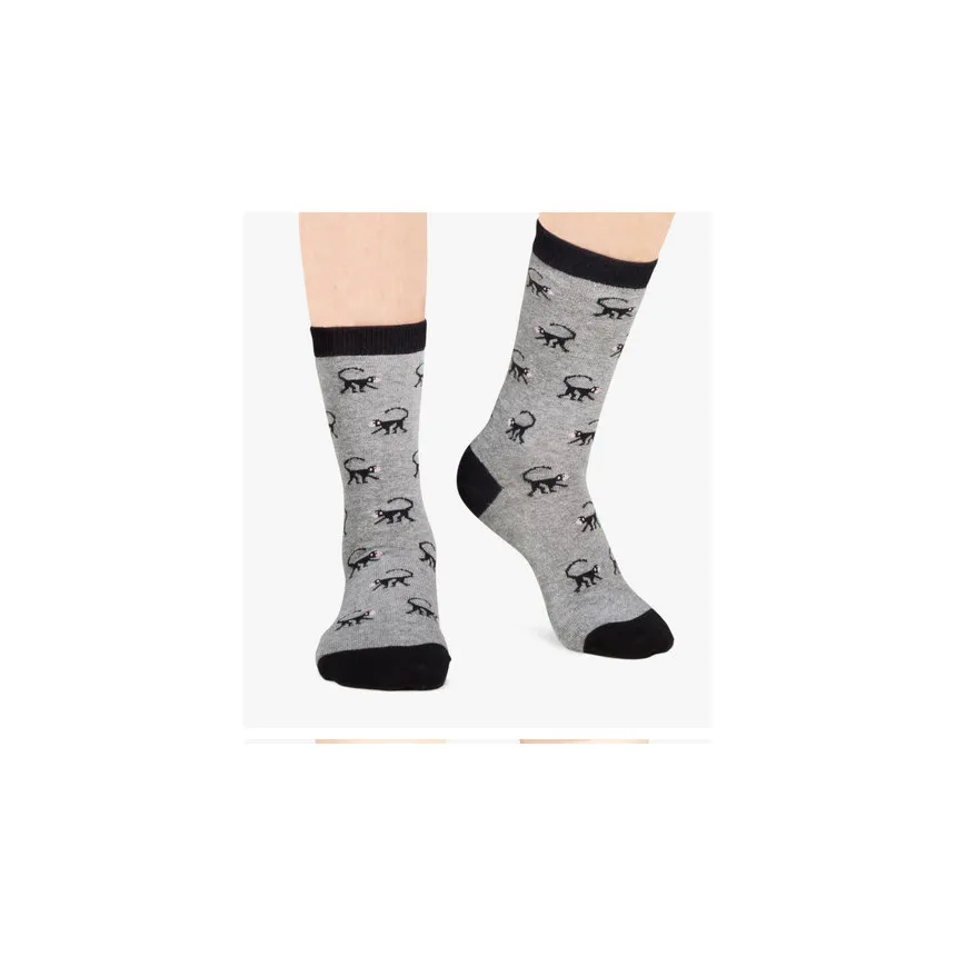 Calcetines Jimmy Lion Monkeys Para Niños en Gris 