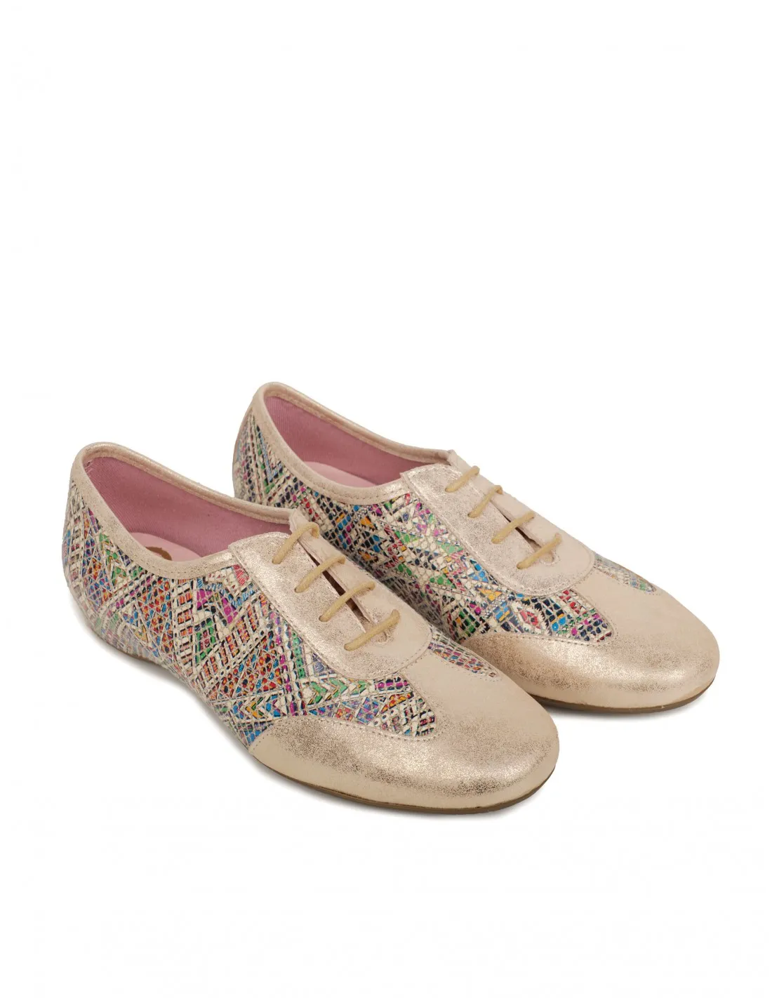 CALLAGHAN Blucher Dorado Estampado Multicolor