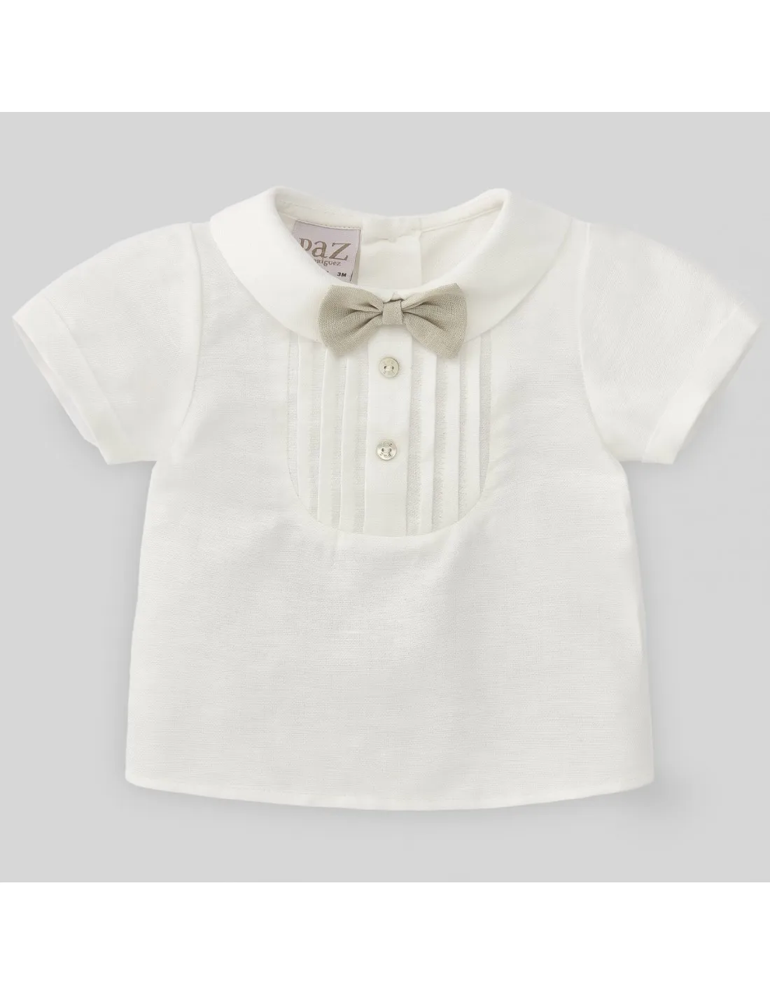 CAMISA CEREMONIA NIÑO CON PAJARITA ALALA 150598 PAZ RODRIGUE