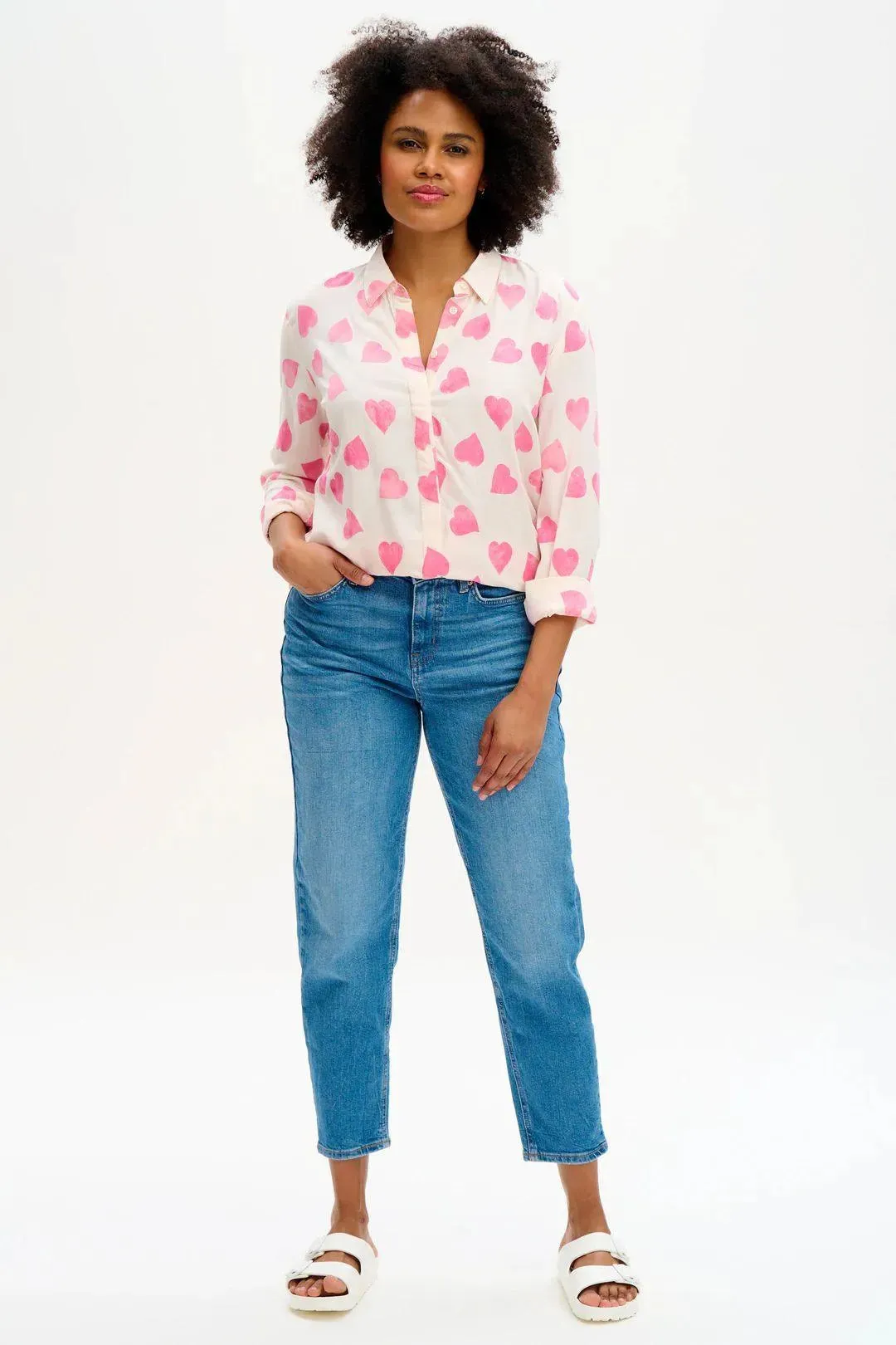 Camisa Joy Batik Big Hearts