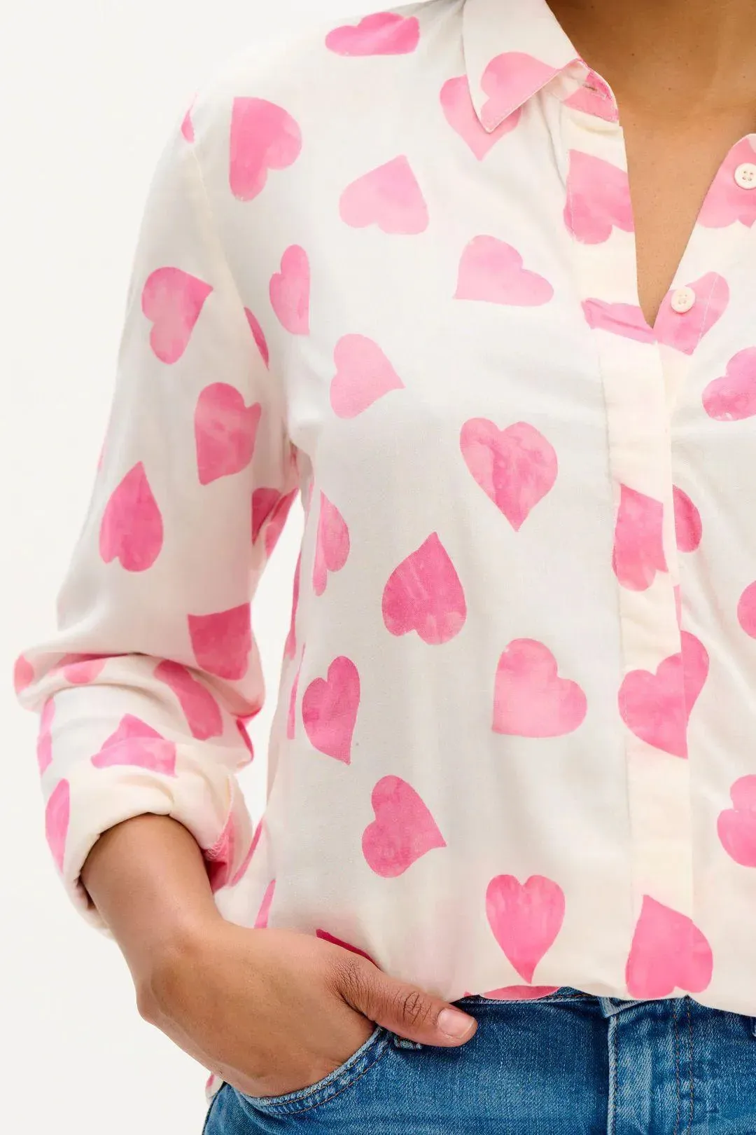 Camisa Joy Batik Big Hearts