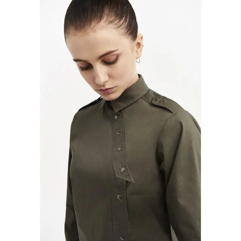 Camisa MONZA 02252 de mujer con cierre lateral