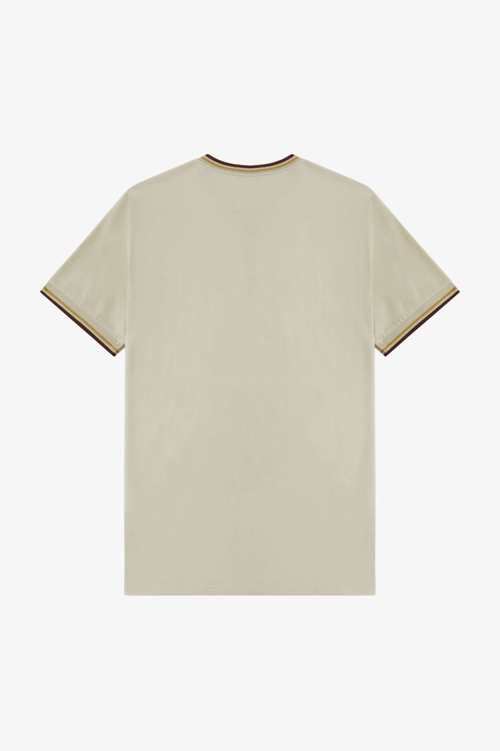 Camiseta con ribete con dos franjas