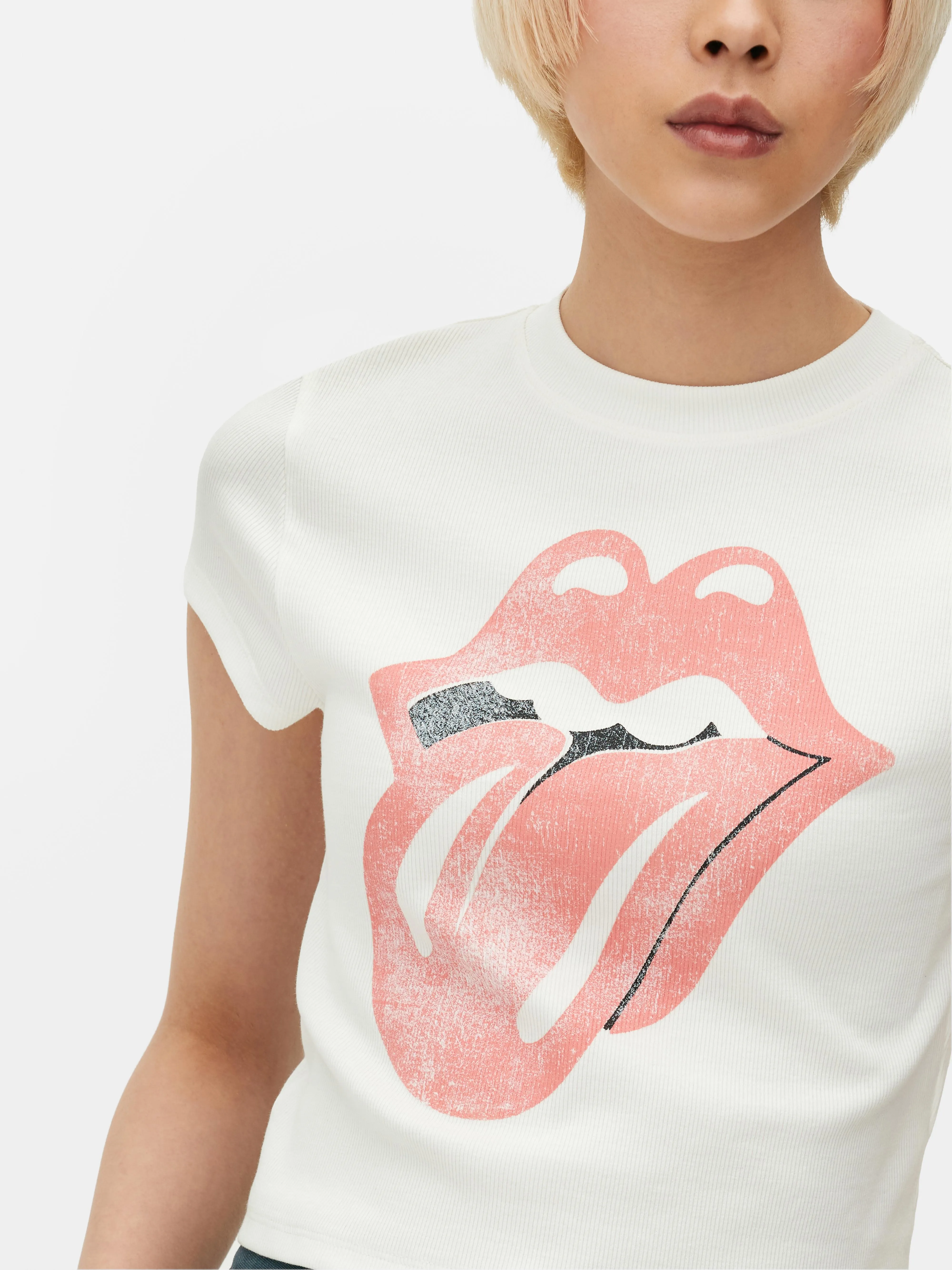 Camiseta corta con el logotipo de los Rolling Stones