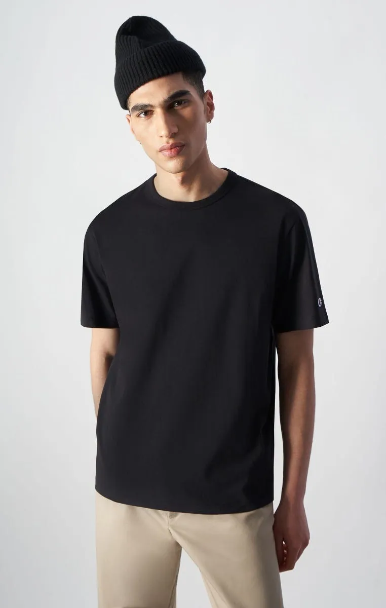 Camiseta de cuello redondo Reverse Weave