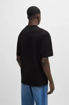 Camiseta de punto de algodón con logo