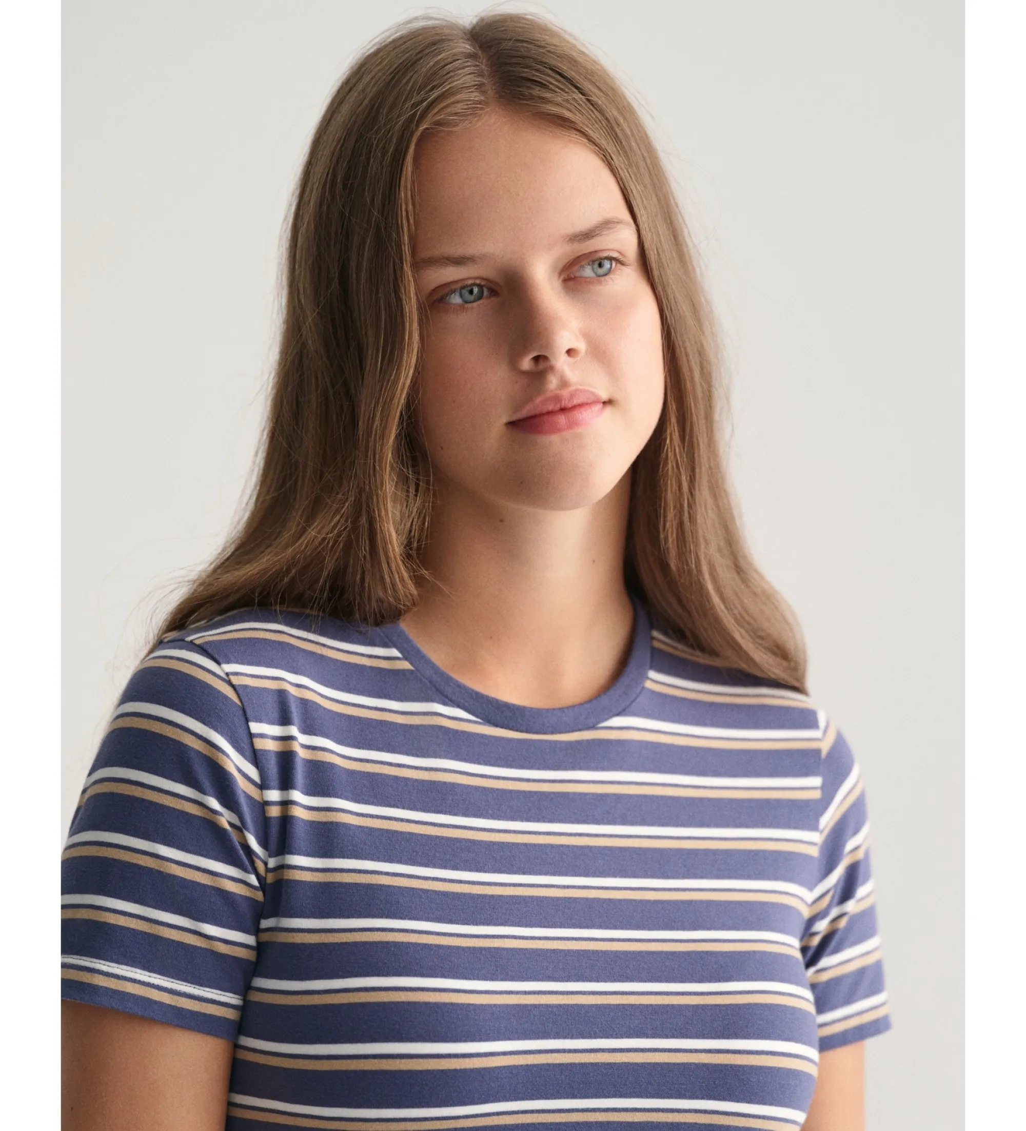 Camiseta de rayas marino