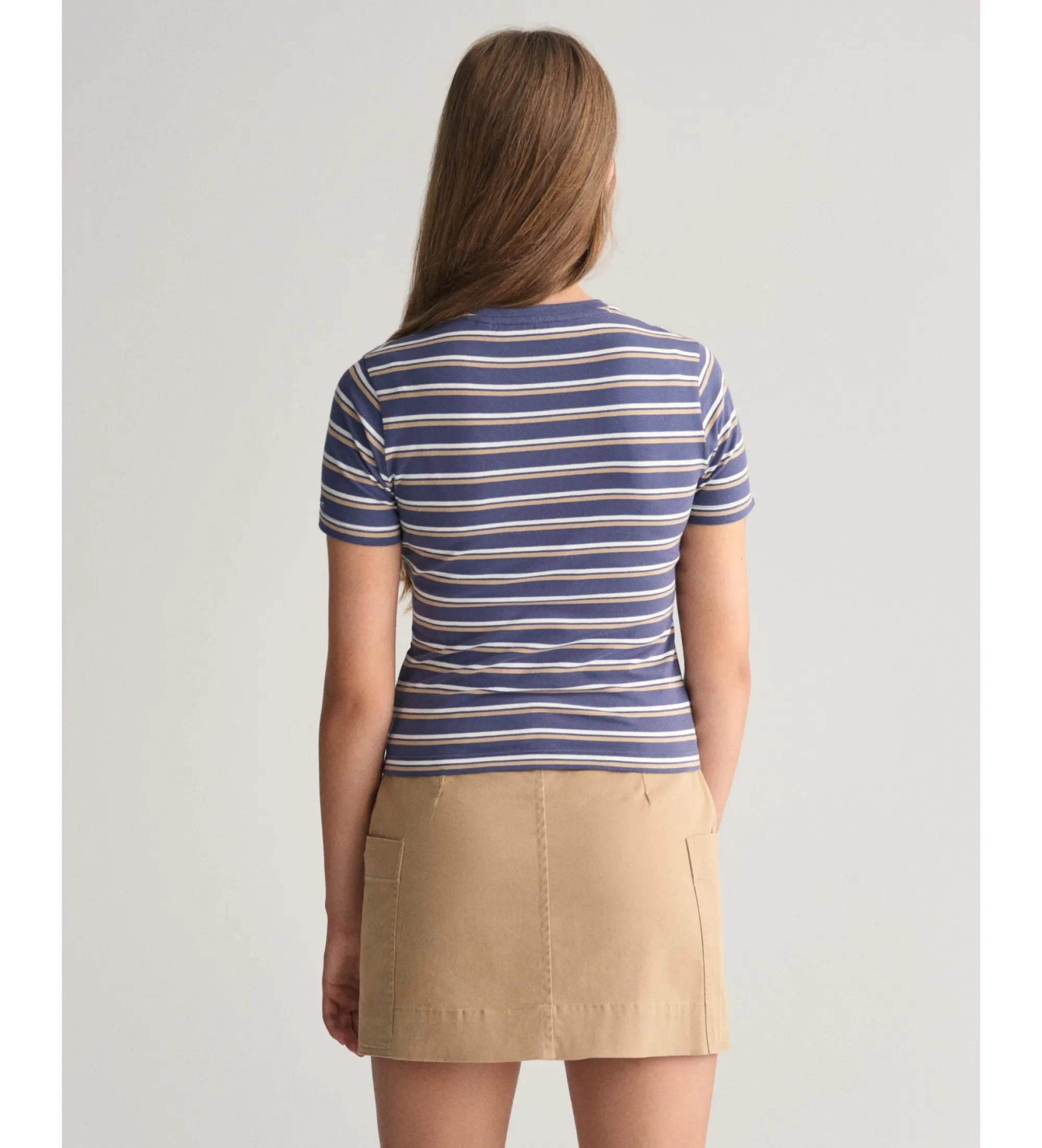 Camiseta de rayas marino