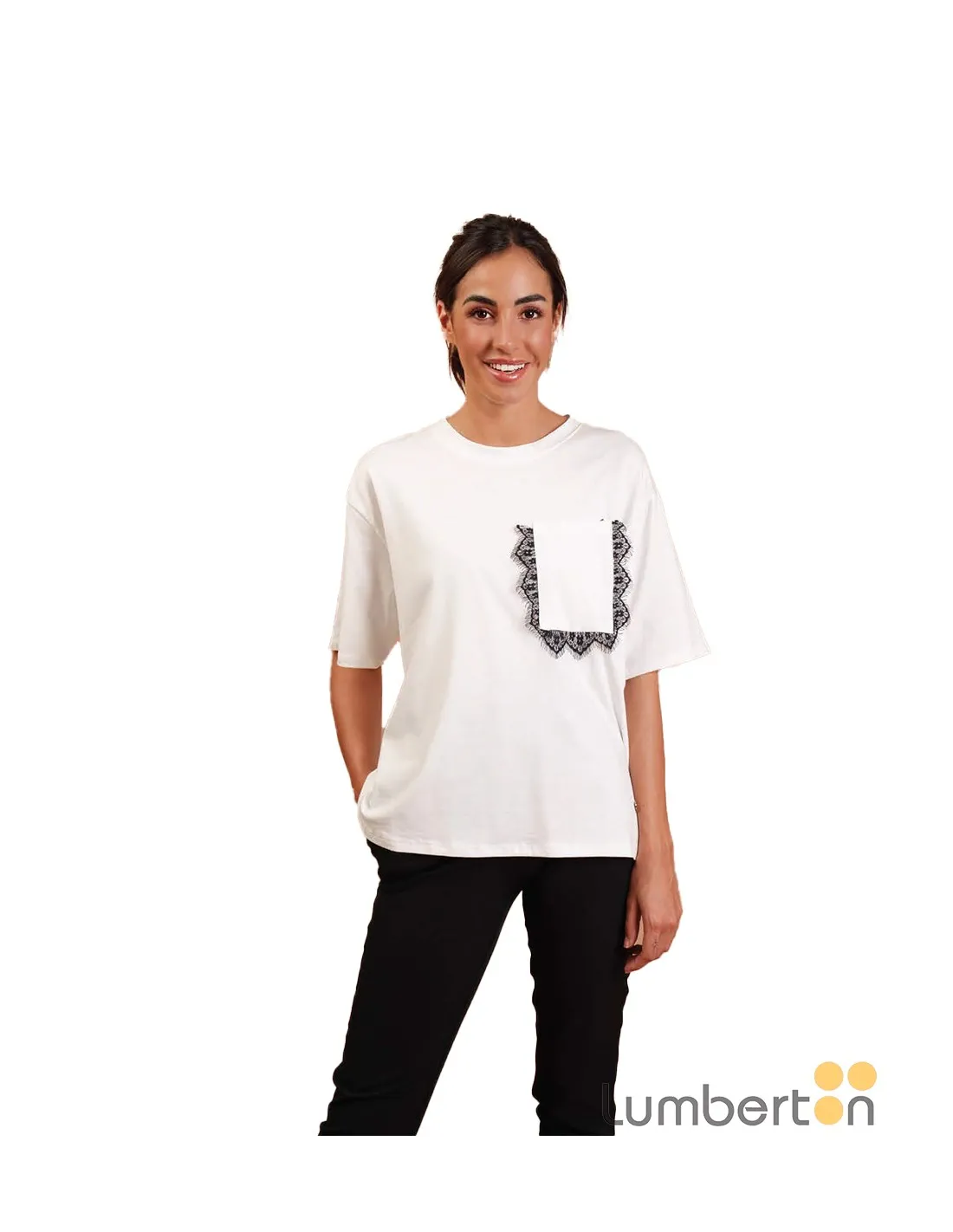 Camiseta encaje bolsillo Lolita 037S
