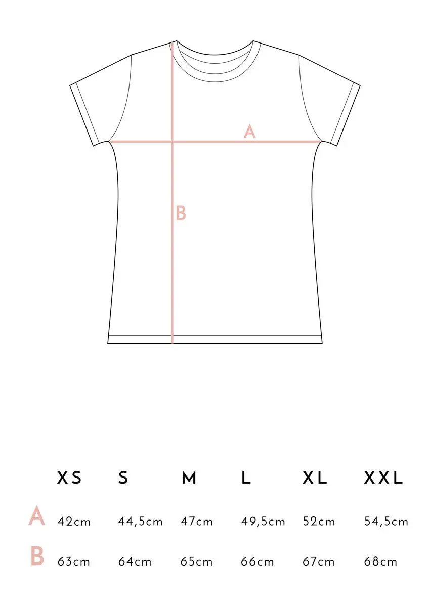 Camiseta feminista rosa de algodón orgánico