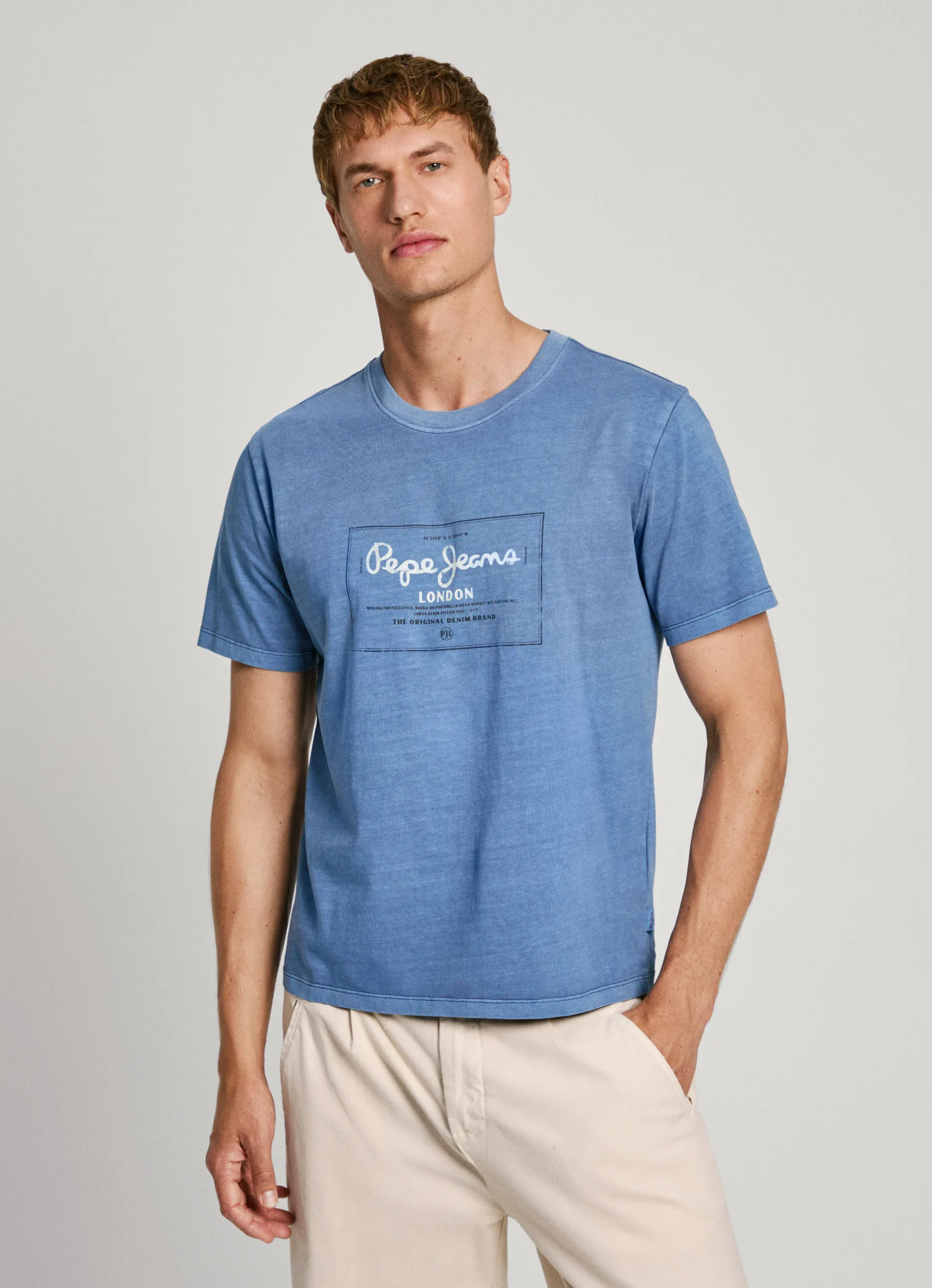camiseta logo estampado fit regular