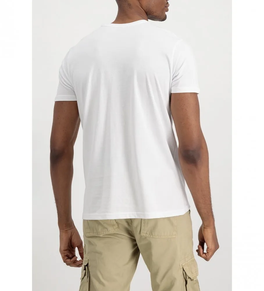 Camiseta logotipo blanco