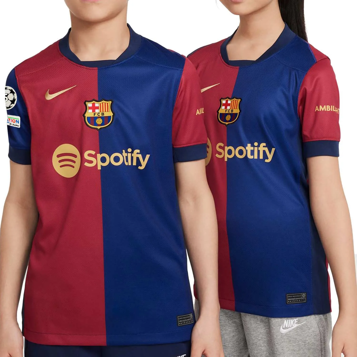 Camiseta Nike Barcelona niño 2024 2025 DF Stadium UCL